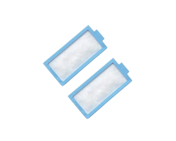 Vista frontal de 2 filtros antipartículas para DreamStation – Philips Respironics